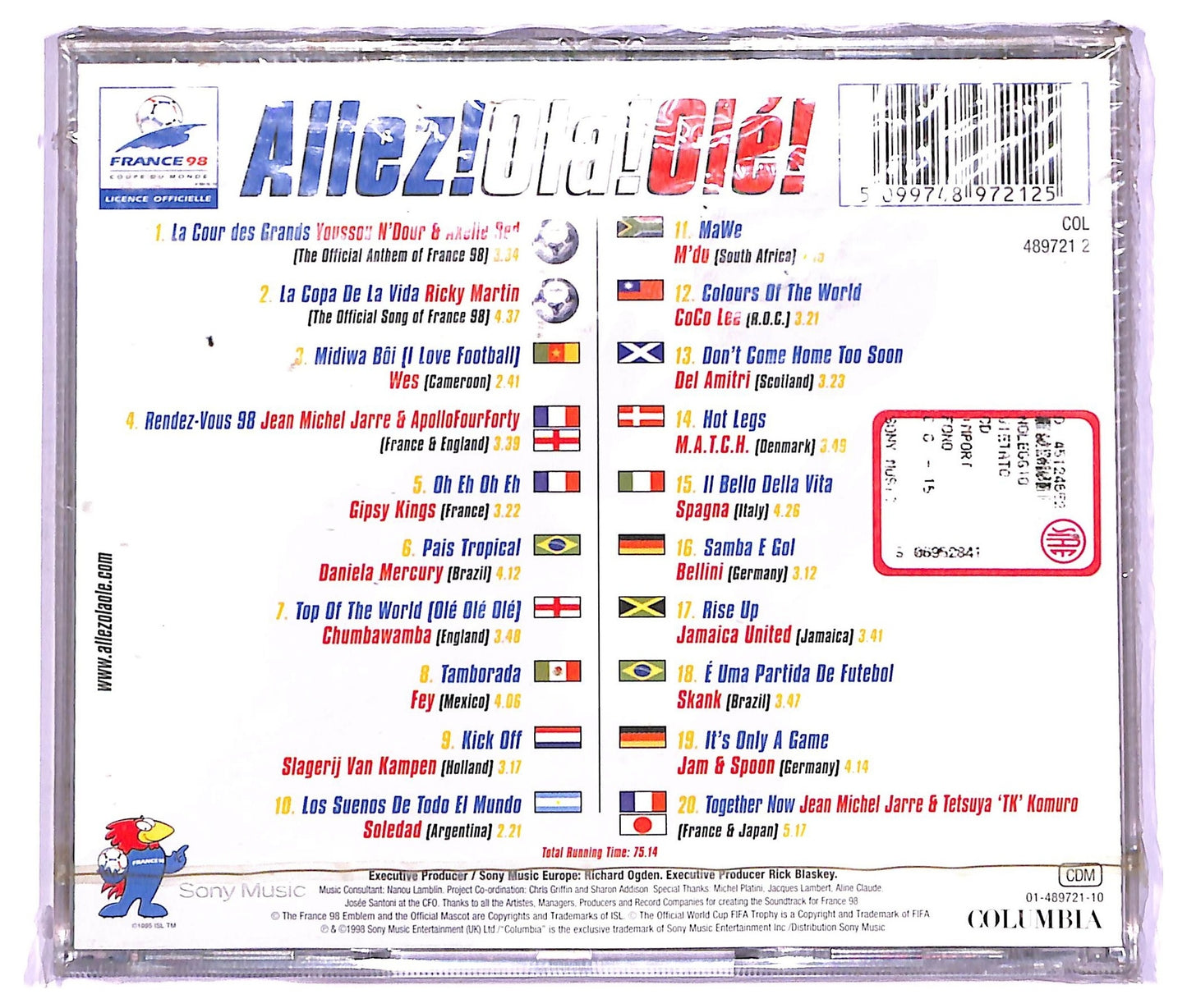 EBOND Various - Allez! Ola! Ole! The Music Of The World Cup CD CD064033