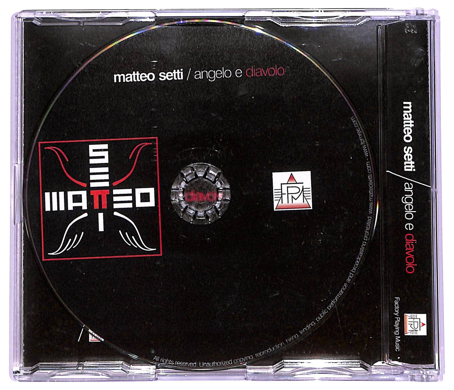 EBOND Matteo Setti - Angelo E Diavolo CD CD064051