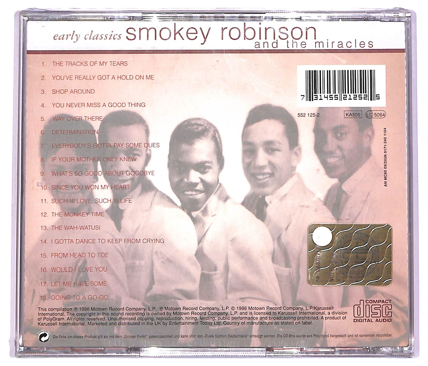 EBOND Smokey Robinson And The Miracles - Early Classics CD CD064149