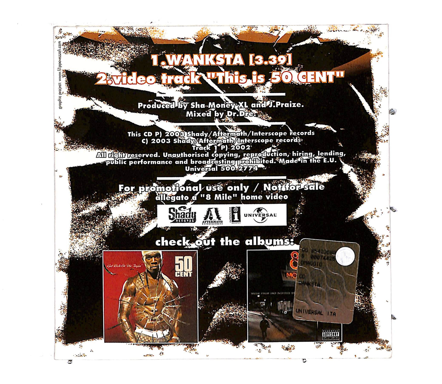 EBOND 50 Cent - Wanksta CD CD064232