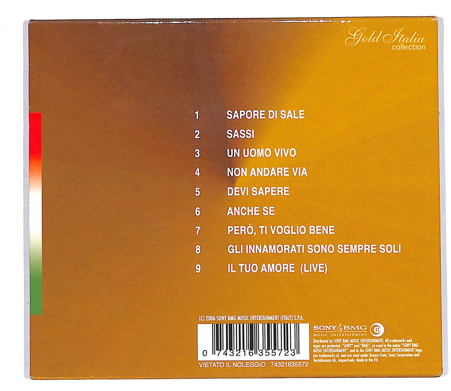 EBOND Gino Paoli - Gold Italia Collection CD CD064243