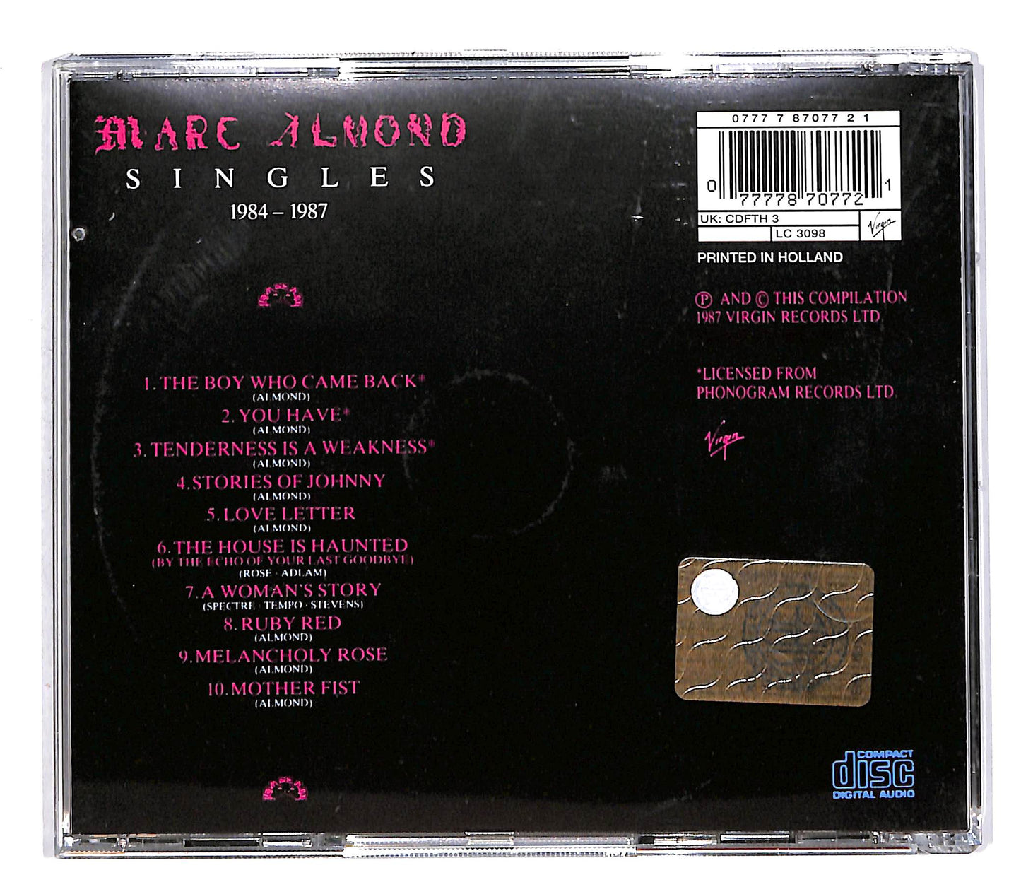 EBOND Marc Almond - Singles 1984-1987 CD CD064246