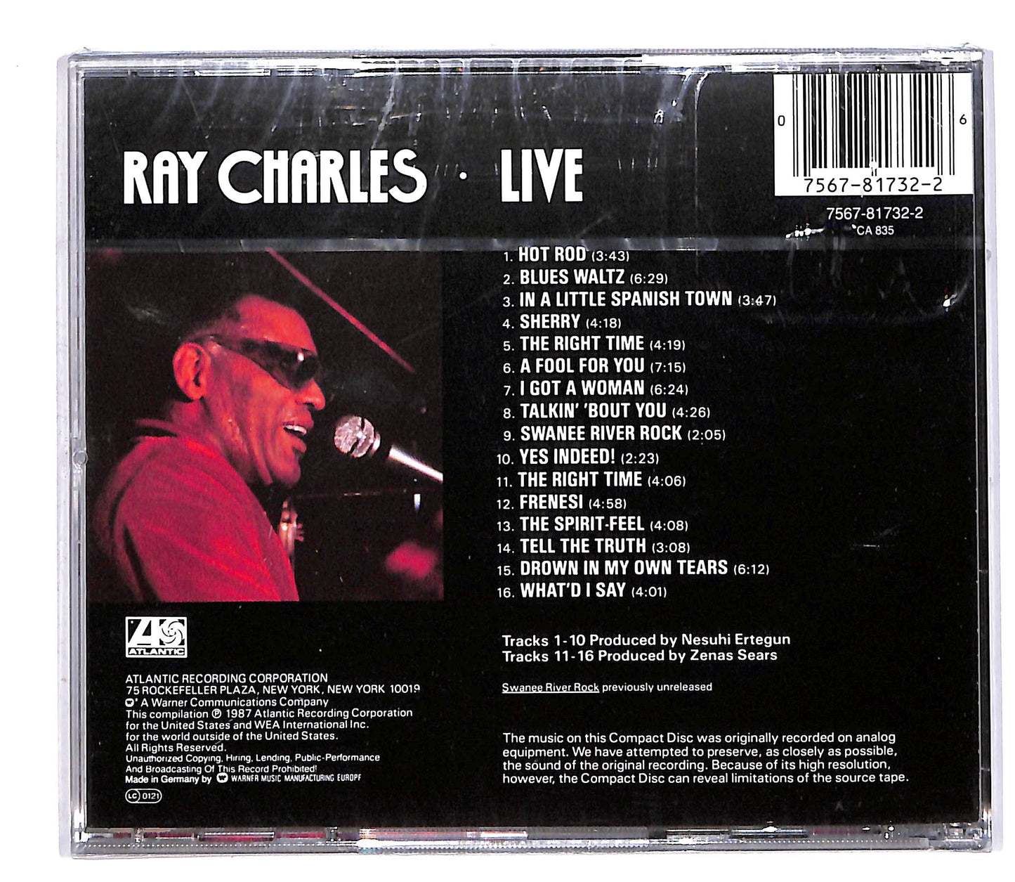 EBOND Ray Charles - Ray Charles Live CD CD064306