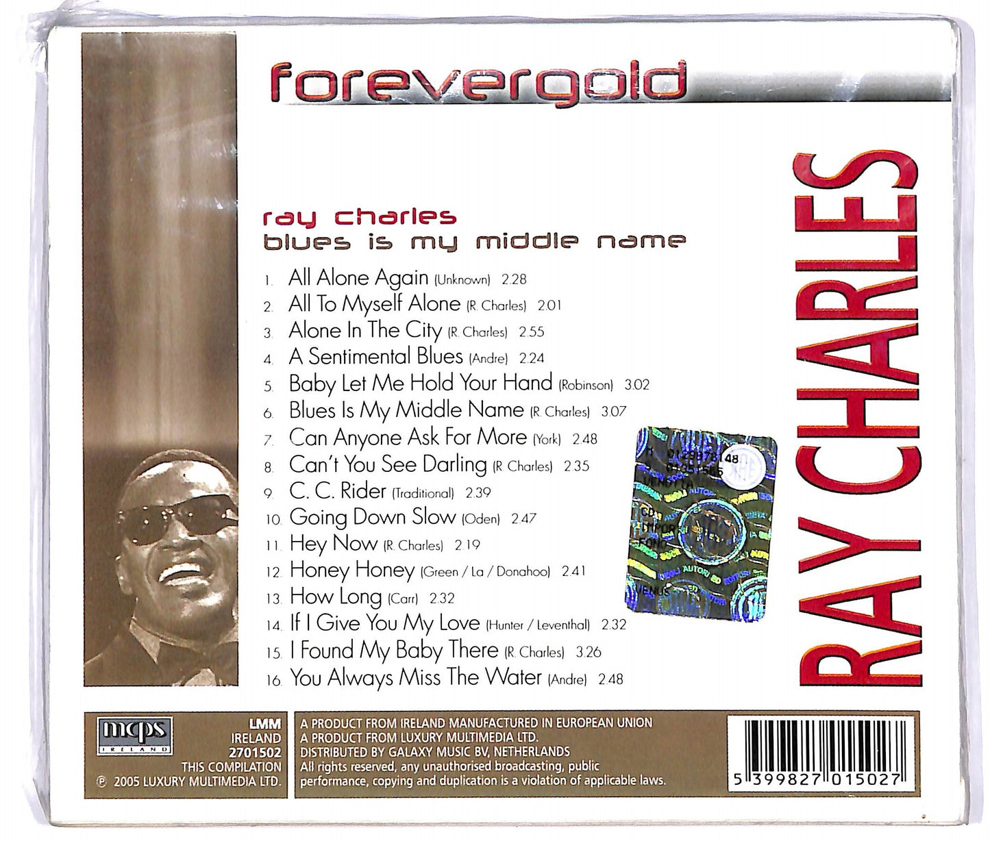 EBOND Ray Charles - Blues Is My Middle Name CD CD064333