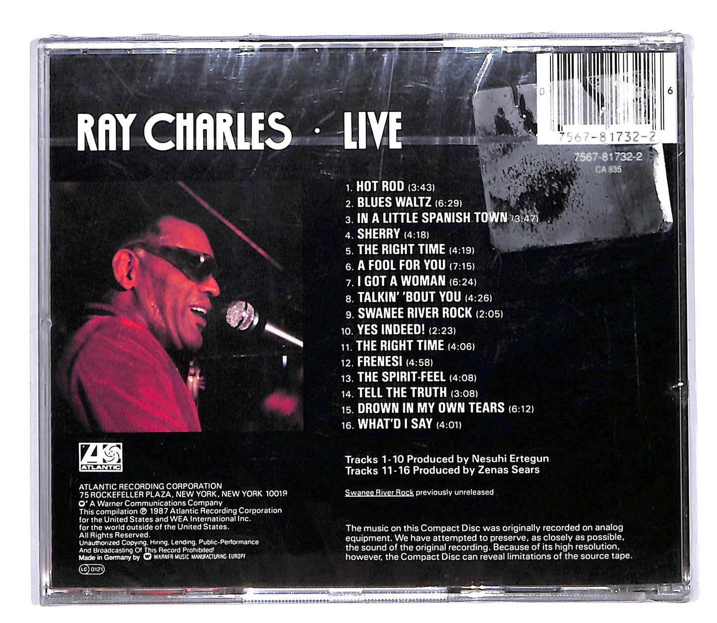 EBOND Ray Charles - Ray Charles Live CD CD064418