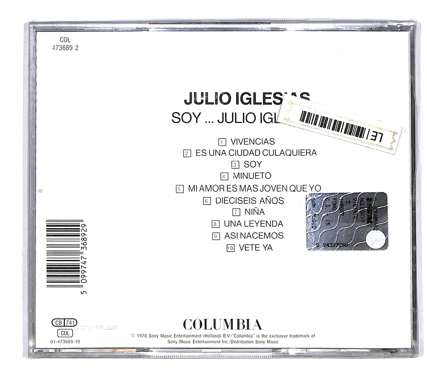 EBOND Julio Iglesias - Soy... Julio Iglesias CD CD064422