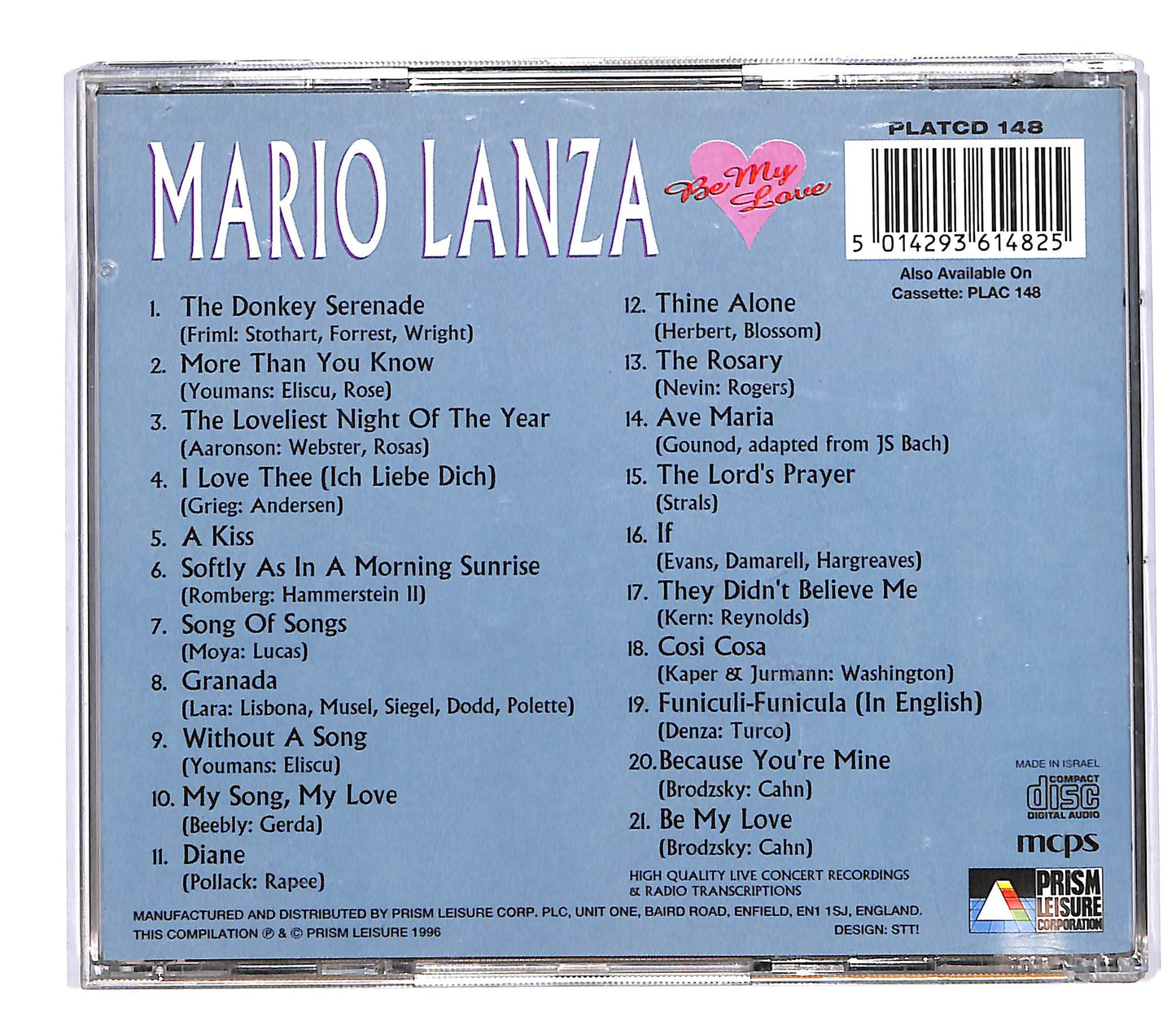 EBOND Mario Lanza - Be My Love CD CD064456