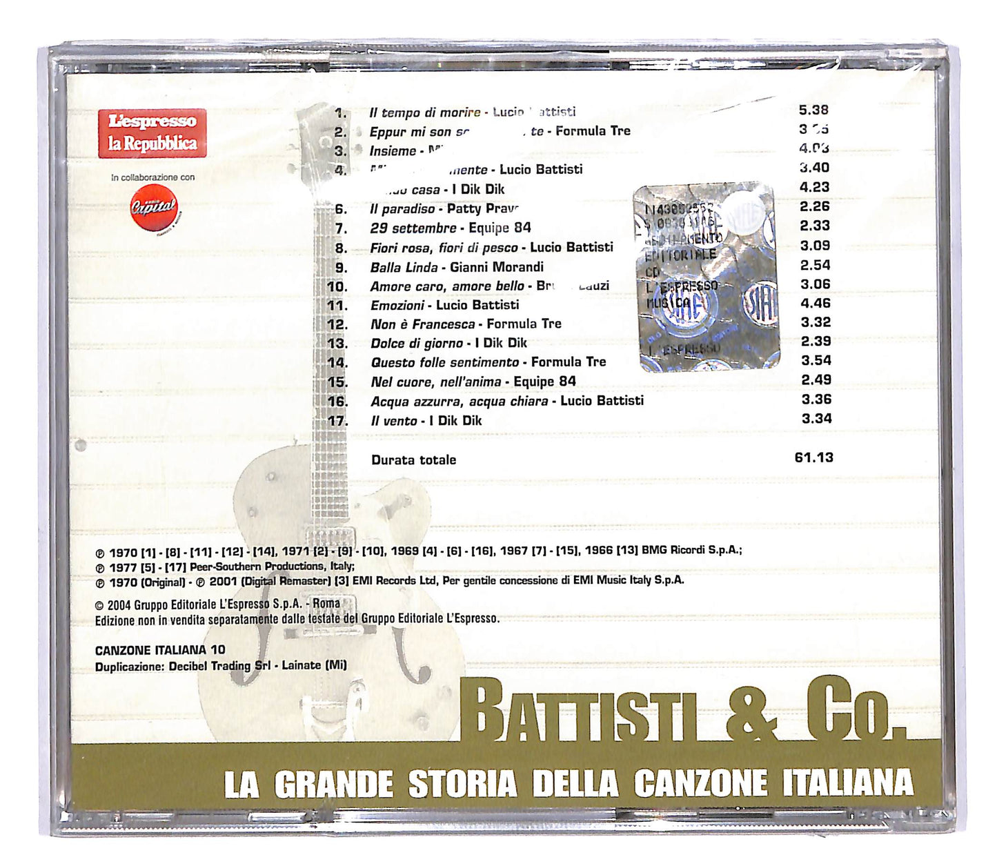 EBOND Various - Battisti e Co EDITORIALE CD CD064529