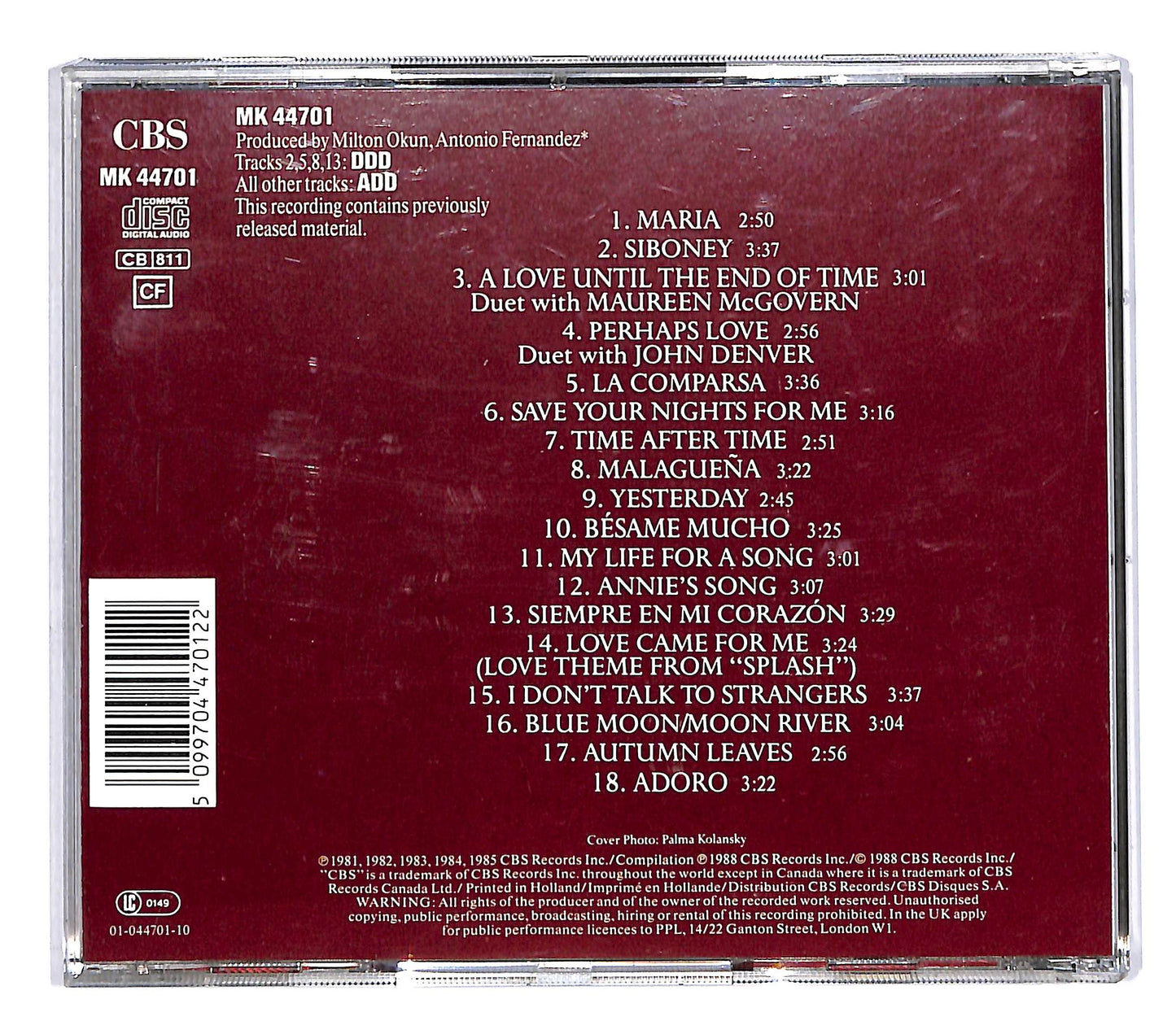 EBOND Placido Domingo - Greatest Love Songs CD CD064607