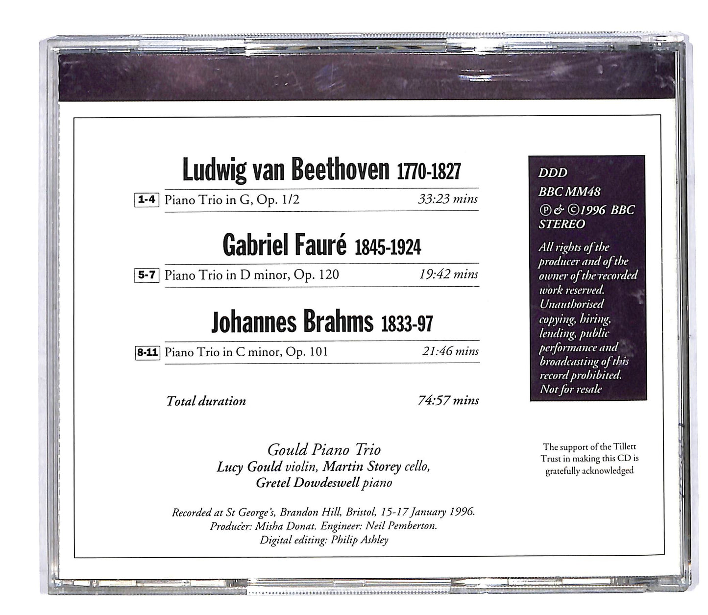 EBOND Various - Gould Piano Trio EDITORIALE CD CD064617