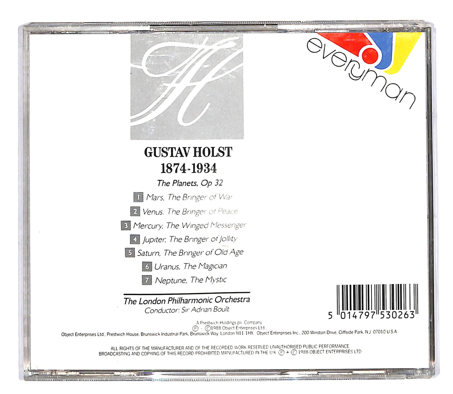 EBOND Holst - The Planets CD CD064619