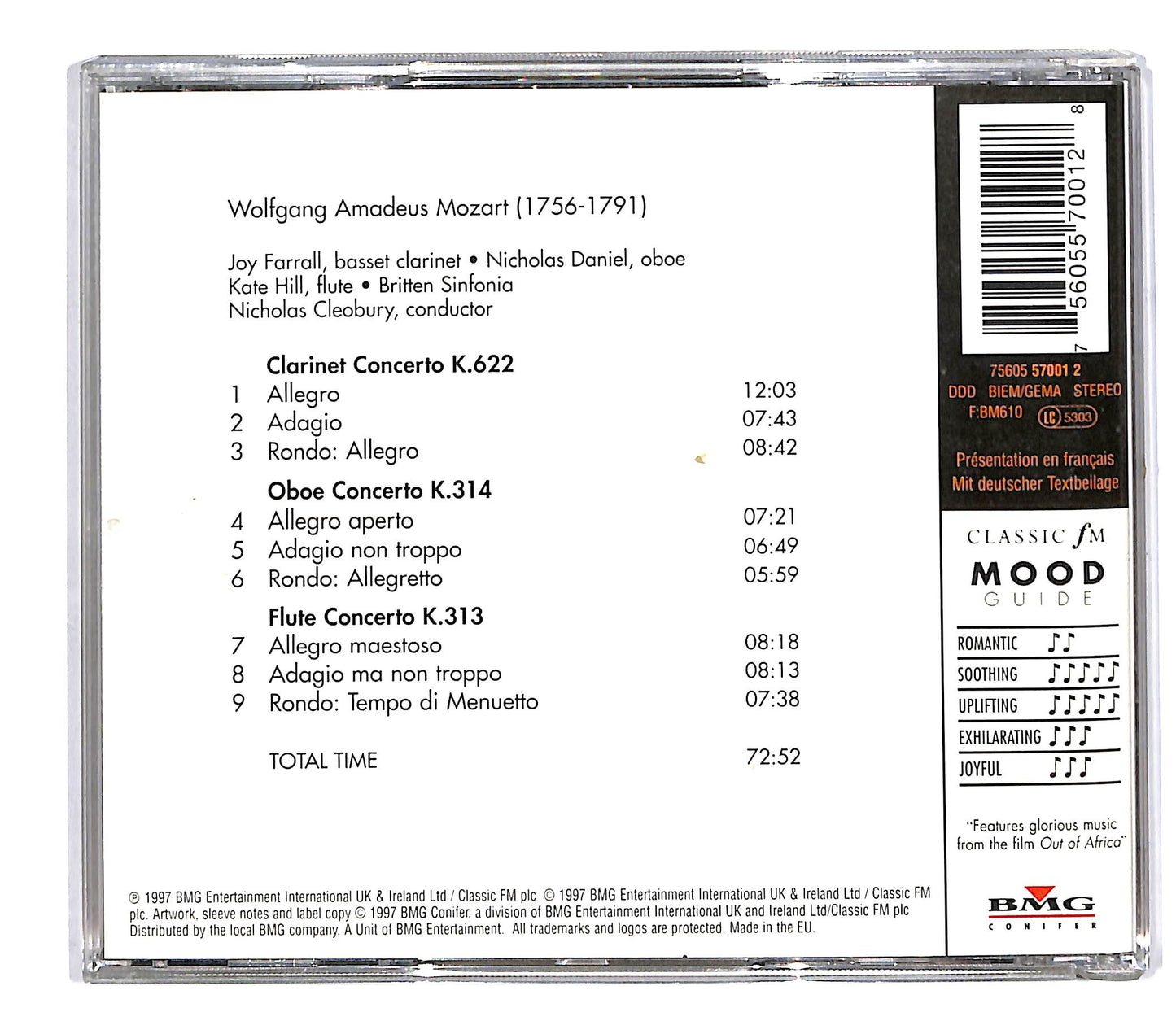 EBOND Mozart - Clarinet Concertos CD CD064622