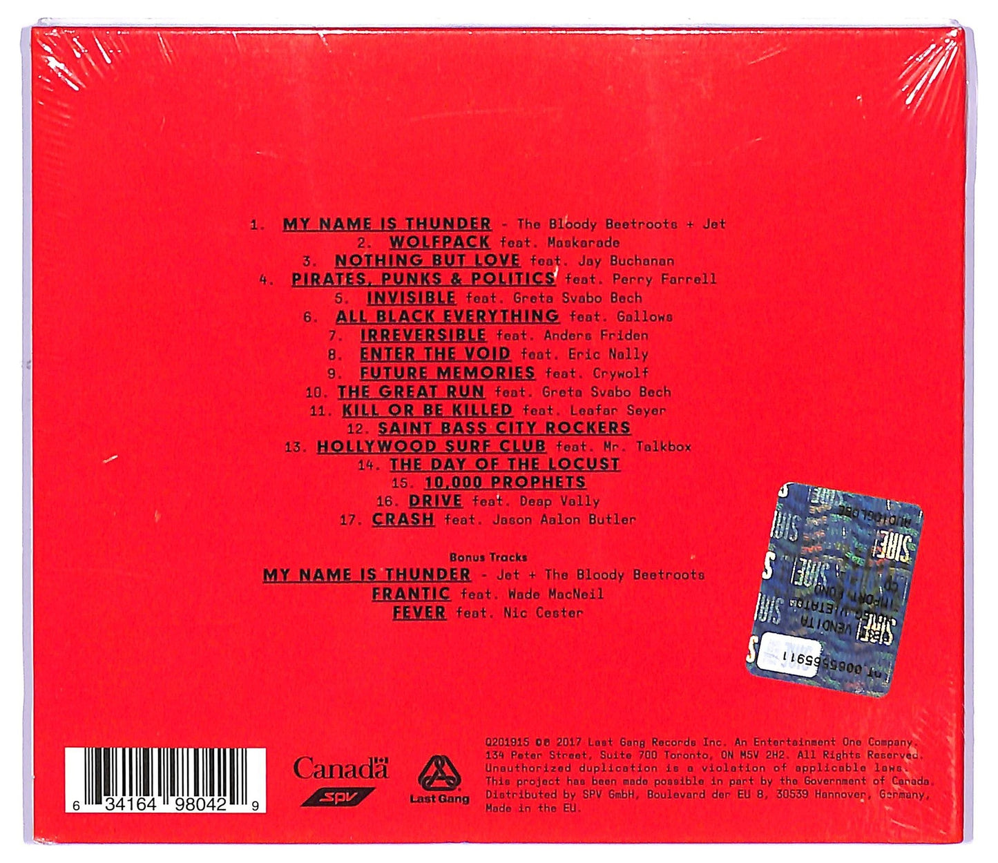 EBOND The Bloody Beetroots - The Great Electronic Swindle CD CD064819