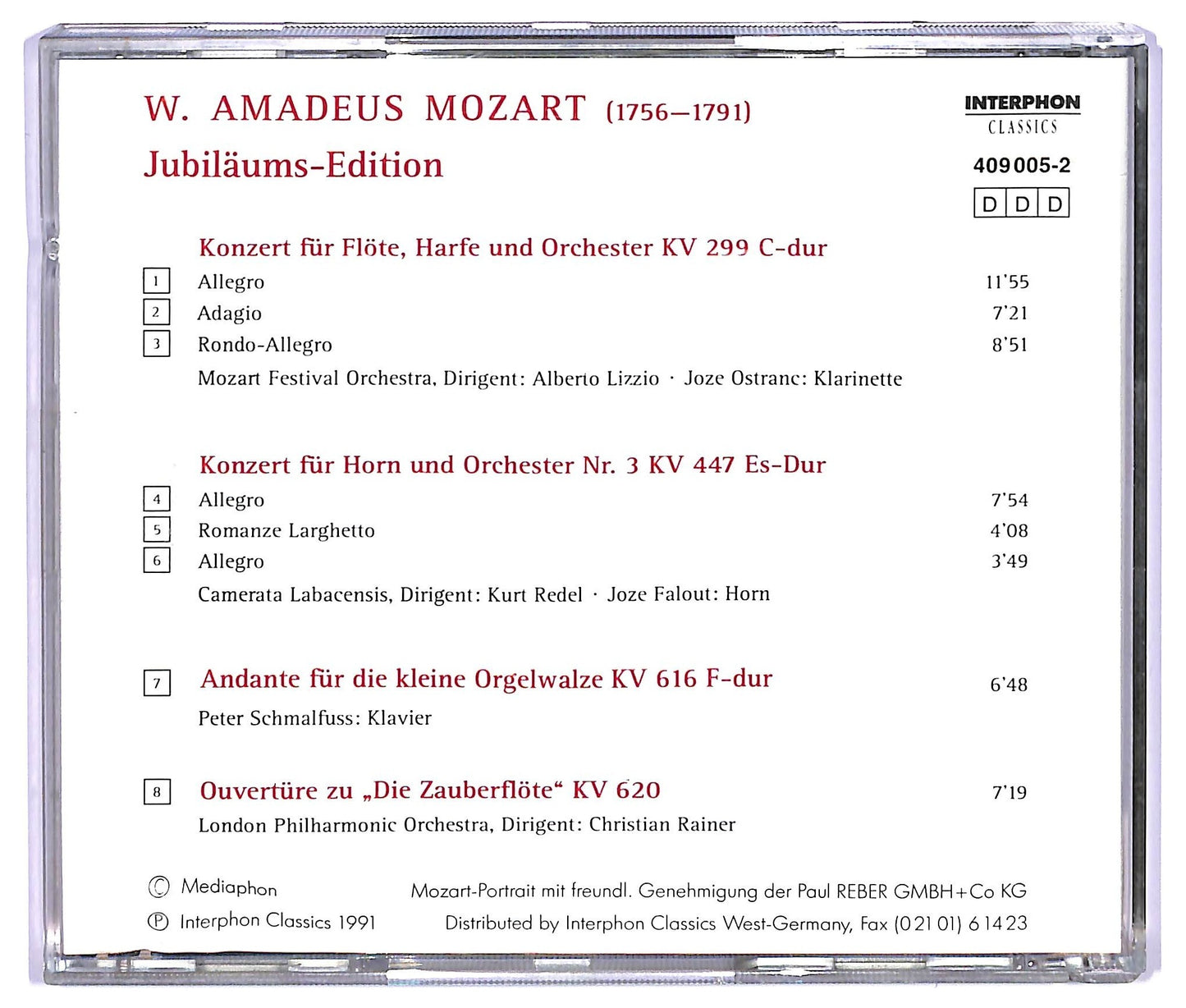 EBOND Mozart - Flotenkonzerte Ouverturen CD CD064850