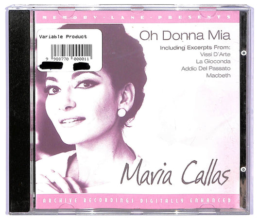 EBOND Maria Callas - Oh Donna Mia CD CD064857
