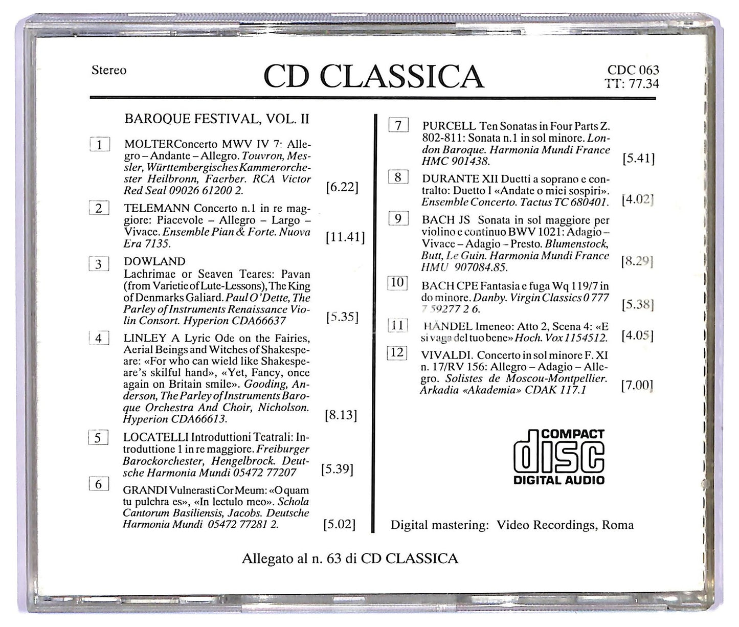 EBOND Various - Baroque Festival Vol. II CD CD064912