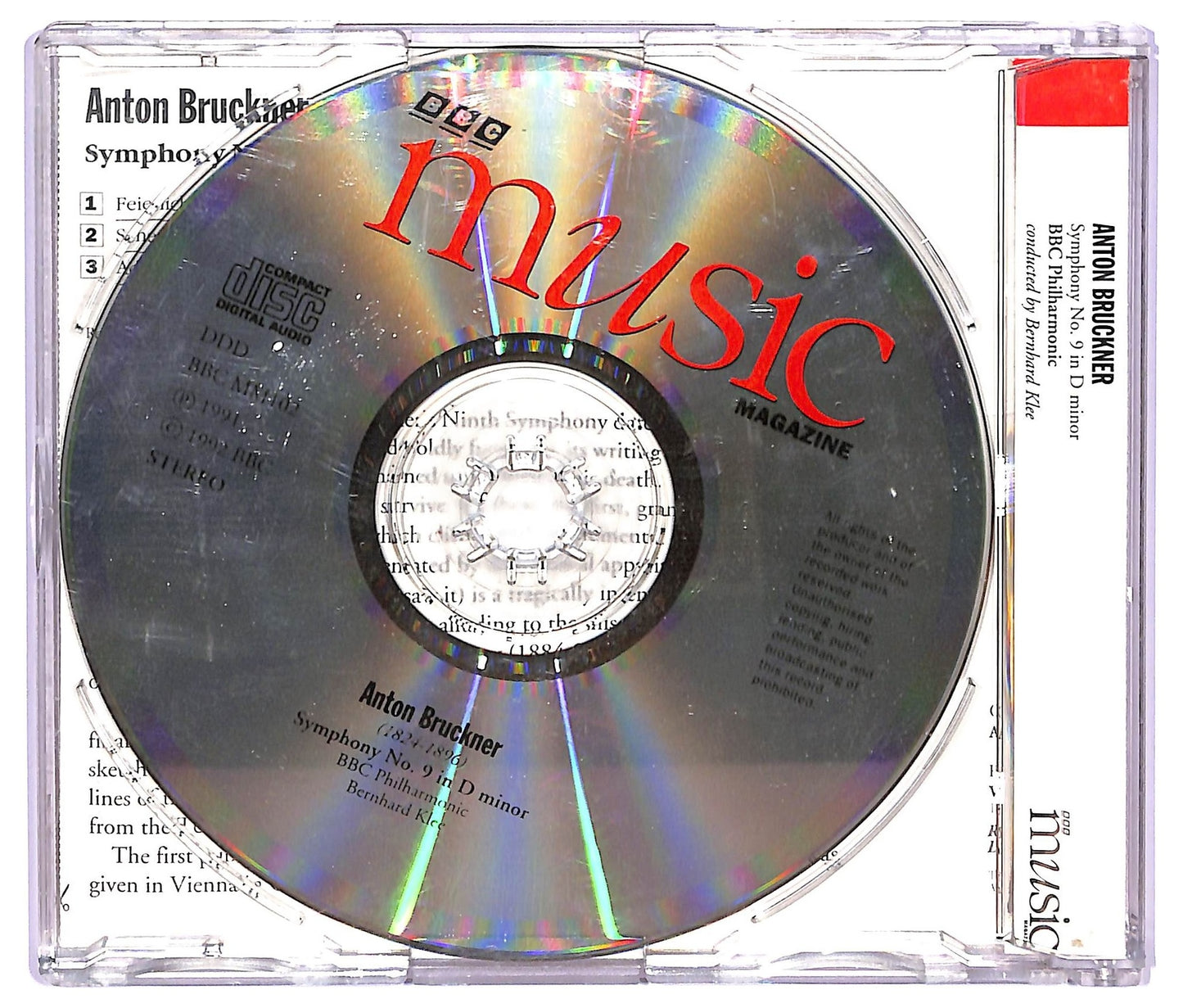 EBOND Anton Bruckner - Symphony No. 9 In D Minor ALBUM EDITORIALE JEWEL CASE CD CD065024