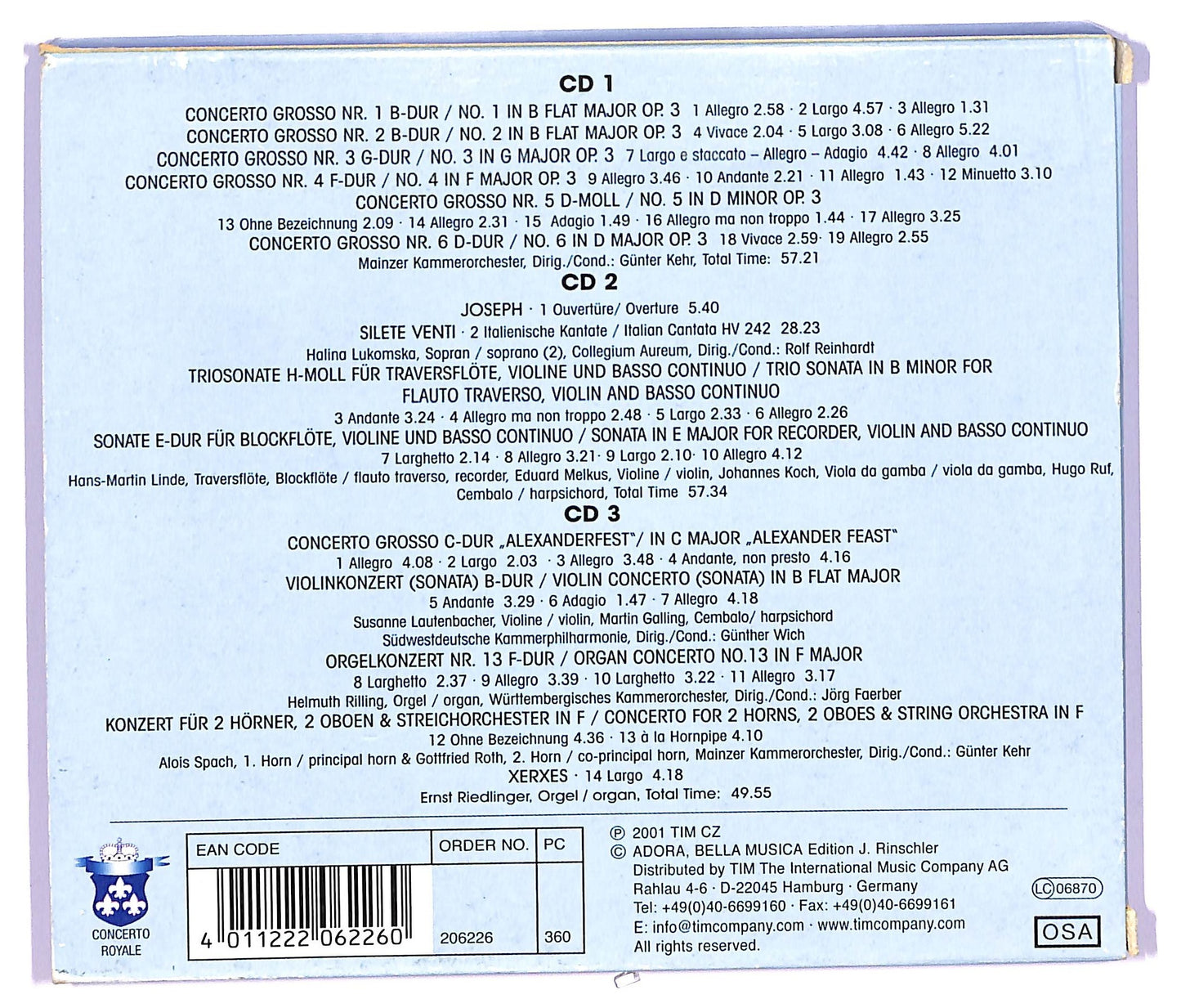 EBOND Georg Friedrich Handel - Concerti Grossi CD CD065031