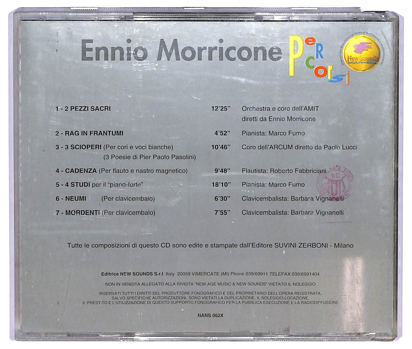 EBOND Ennio Morricone - Percorsi CD CD065117