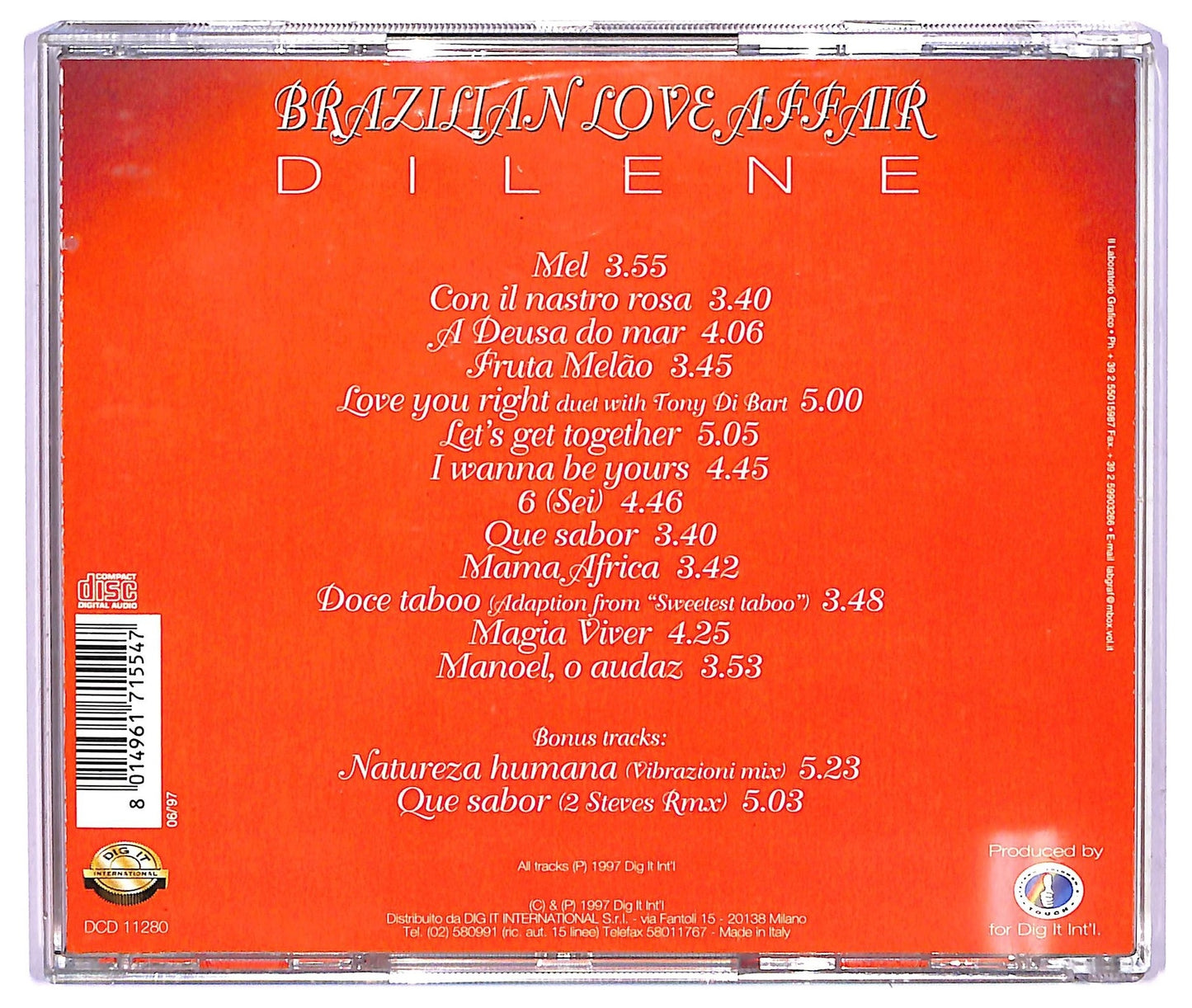 EBOND Brazilian Love Affair - Dilene - Dilene CD CD065152