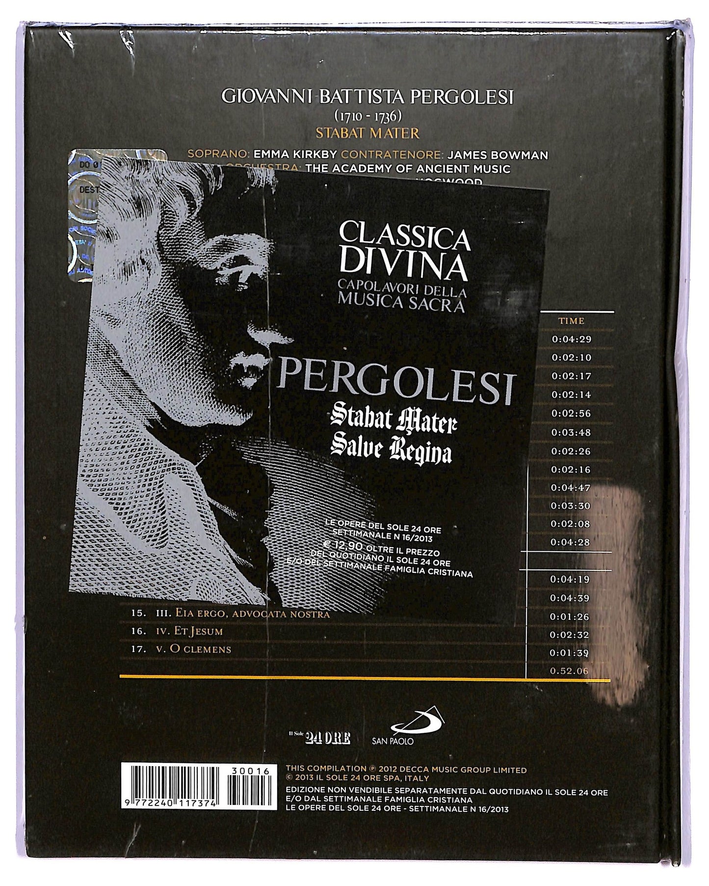 EBOND Percolesi - Stabat Mater - Salve Regina - classica divina CD CD065309