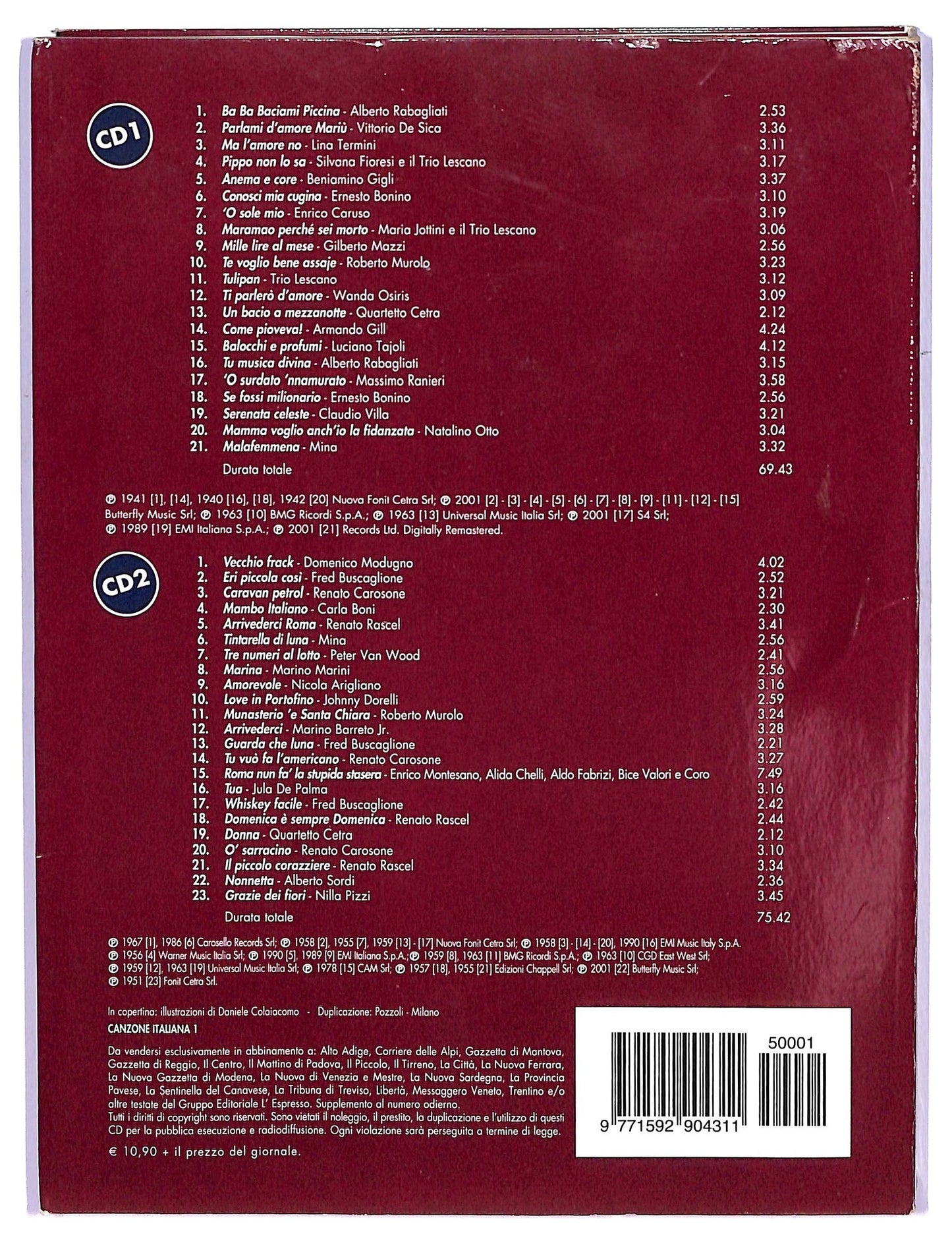 EBOND Various - le origini dagli anni 30 agli anni 50 CD CD065315