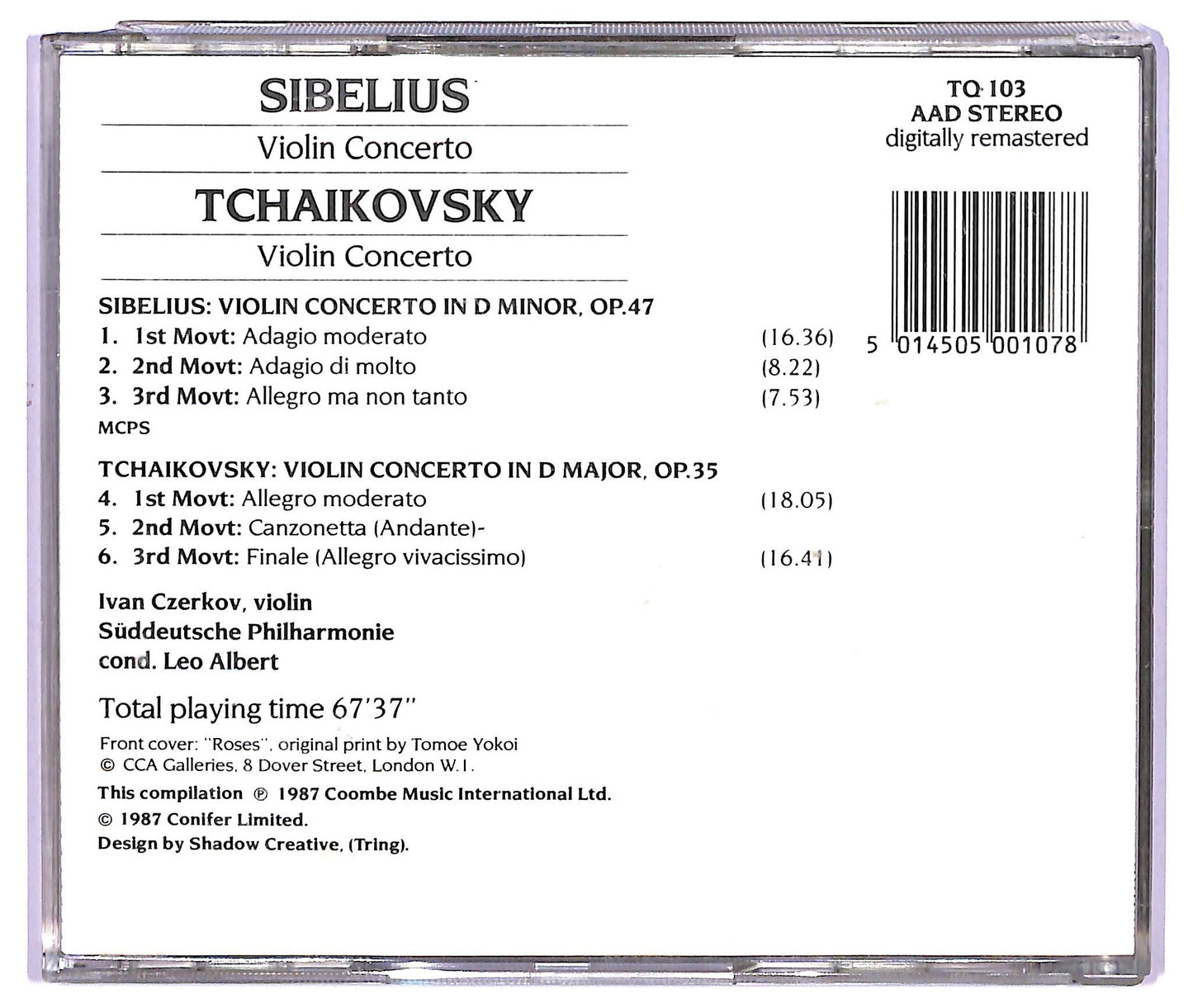 EBOND Sibelius , Tchaikovsky - Violin Concertos CD CD065424