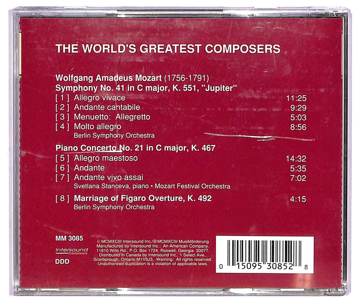 EBOND Mozart - Symphony No.41 Jupiter piano concerto No.21 CD CD065546