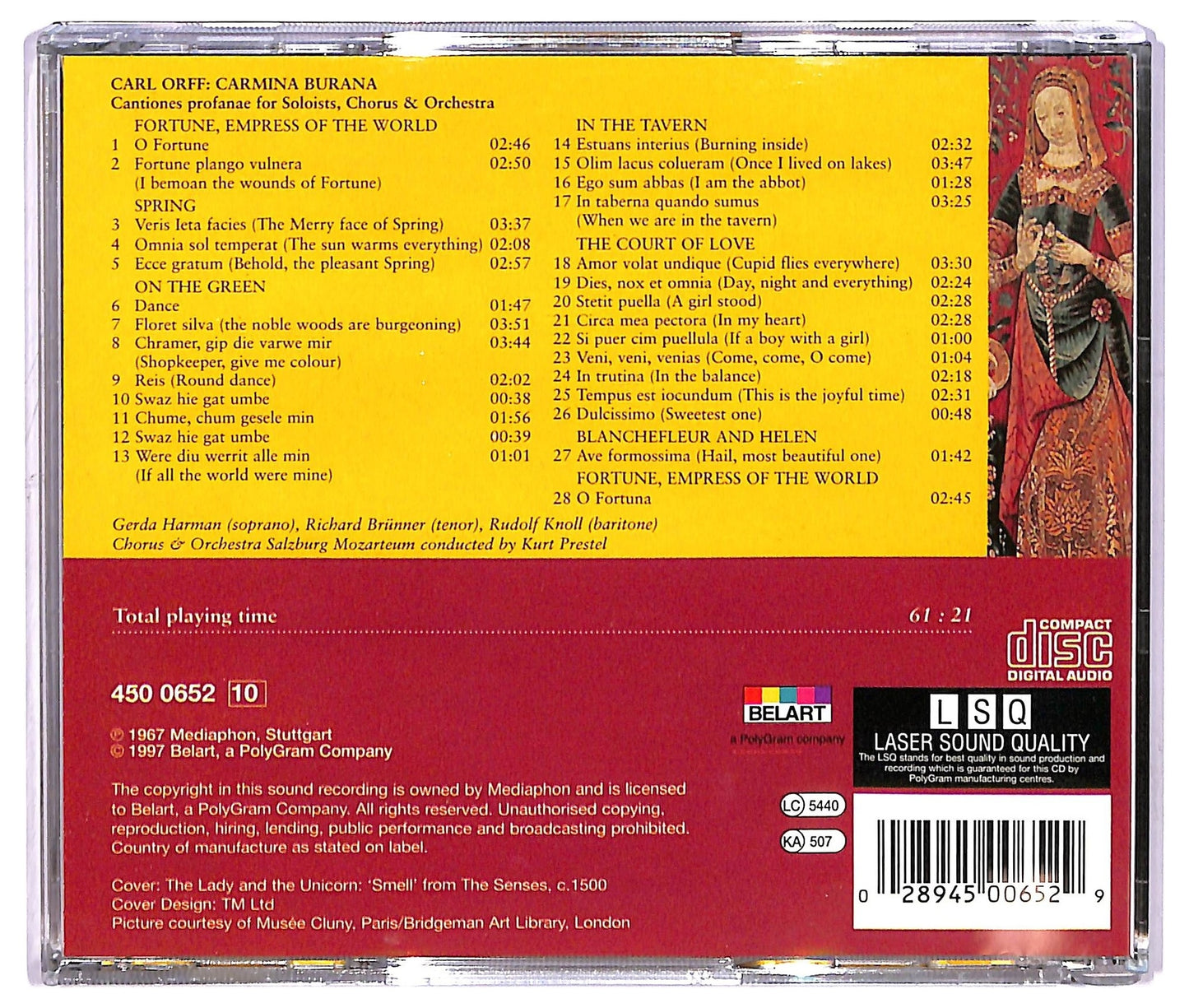 EBOND Orff - Carmina Burana CD CD065559