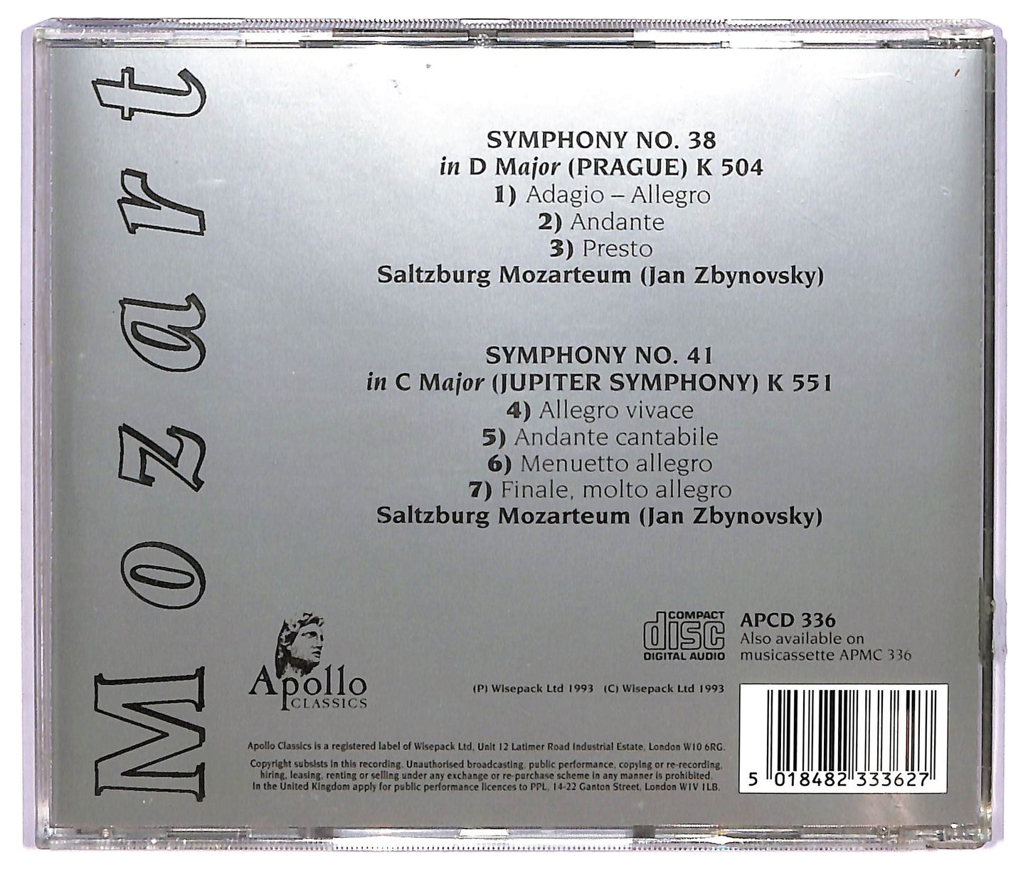 EBOND Mozart , Saltzburg Mozarteum - Symphonies No. 38 & No. 41 CD CD065610
