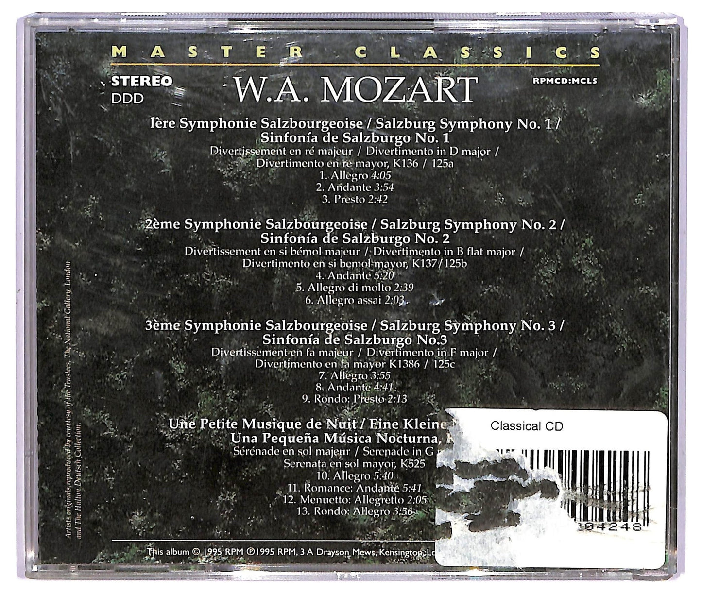 EBOND Mozart - Salzburg Symphonies No. 1-3 KV 136-138 CD CD065615
