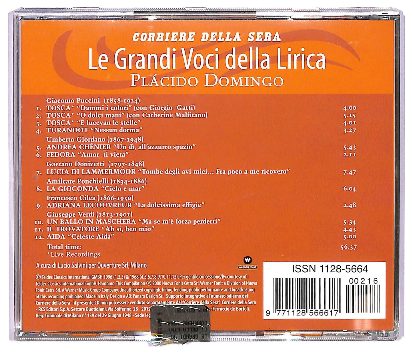 EBOND Placido Domingo - Placido Domingo le grandi voci della Lirica vol.4 CD CD065643