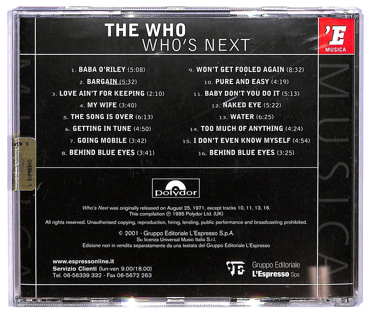 EBOND The Who - Who's Next CD CD065710