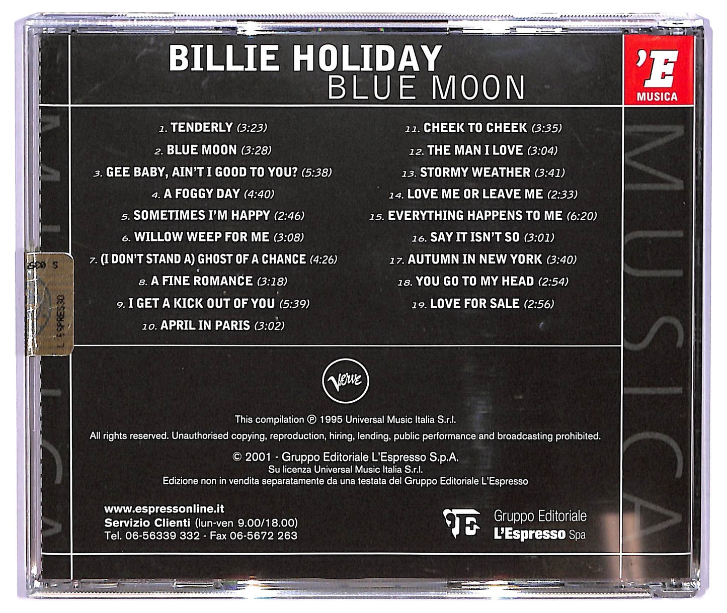 EBOND Billie Holiday - 'Blue Moon' CD CD065728