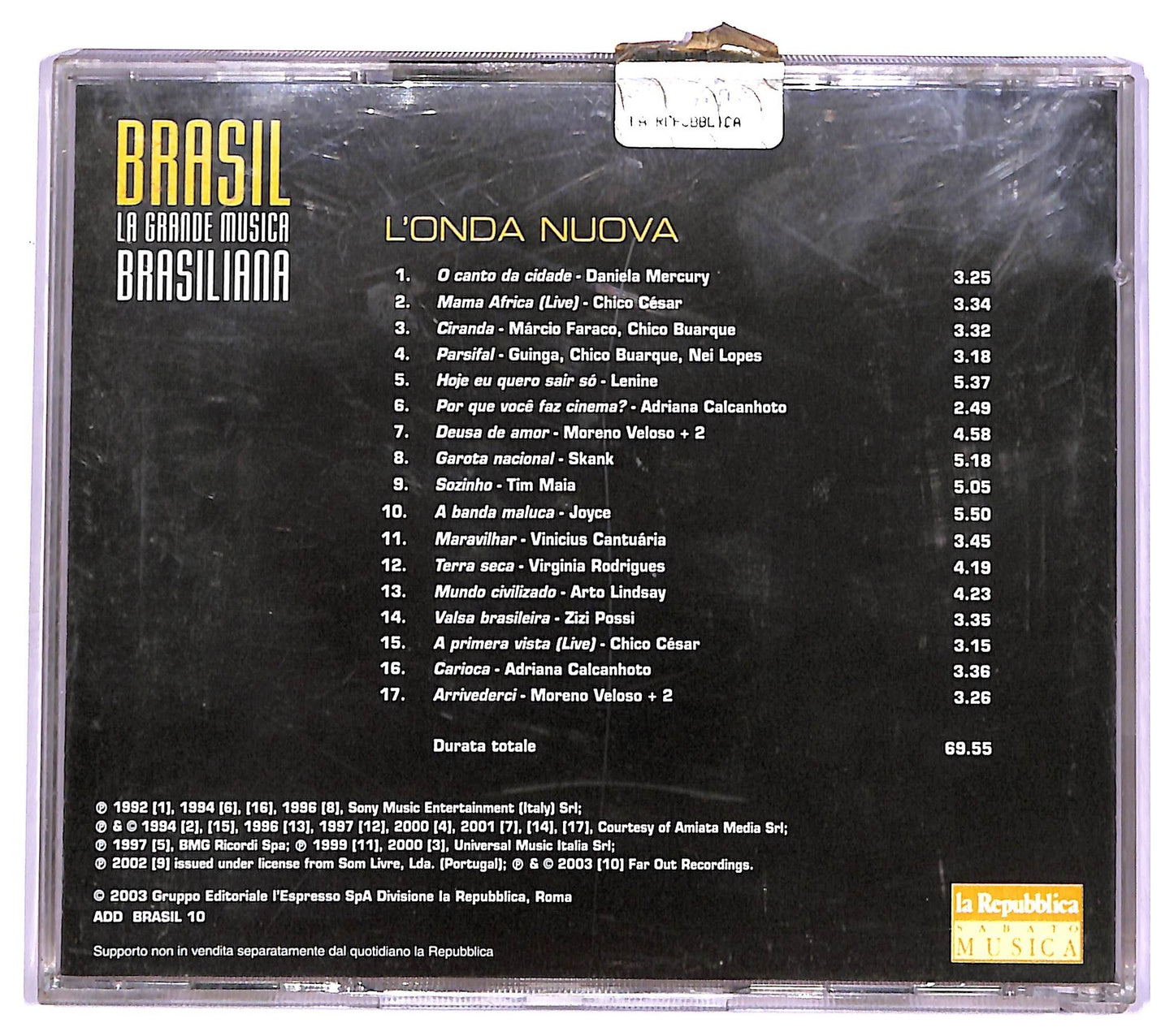 EBOND Various - Brasil - 10 L'Onda Nuova COMPILATION EDITORIALE JEWEL CASE CD CD065832