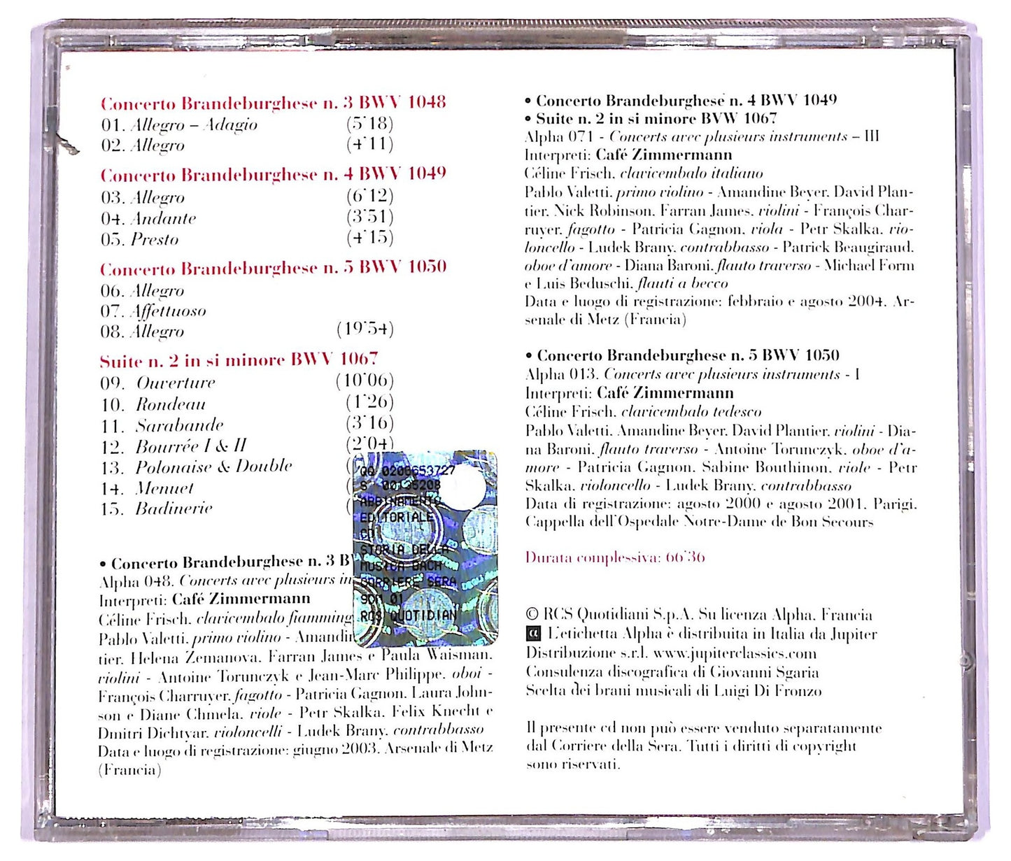 EBOND Johann Sebastian Bach - Bach CD CD065903