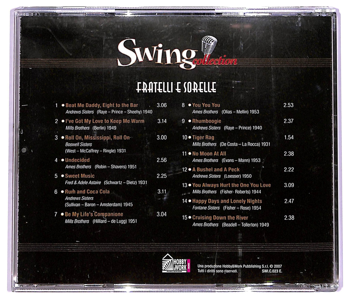 EBOND Various - Fratelli E Sorelle Swing Collection COMPILATION EDITORIALE JEWEL CASE CD CD065924