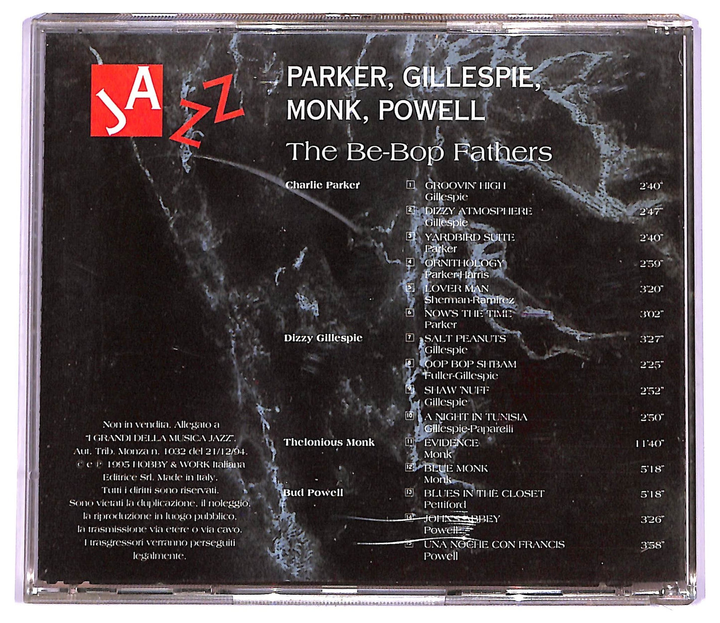 EBOND Parker Gillespie Monk Powell - The Be-Bop Fathers COMPILATION EDITORIALE JEWEL CASE CD CD065942