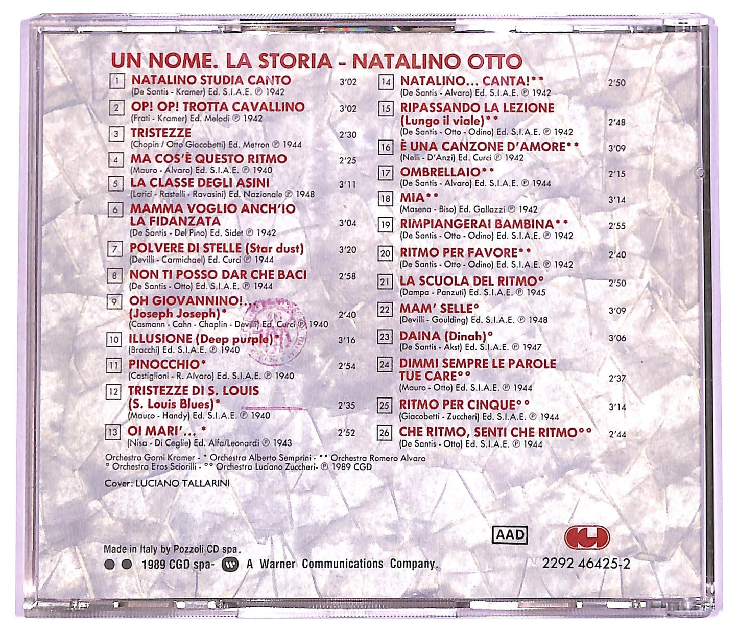 EBOND Natalino Otto - Un Nome. La Storia CD CD066021