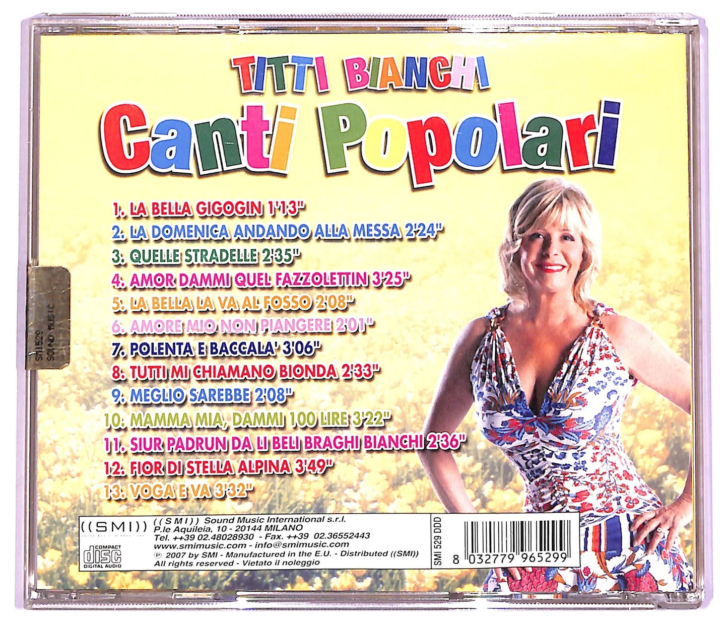 EBOND Titti Bianchi - Canti Popolari CD CD066025