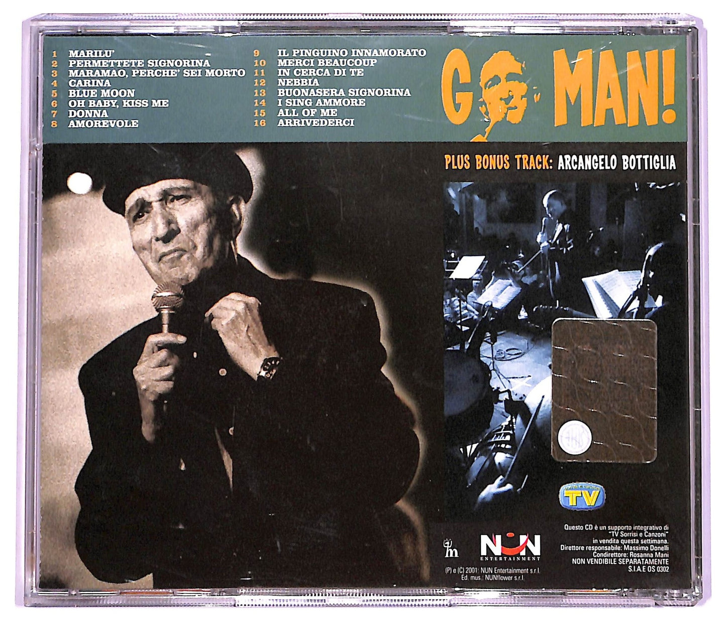 EBOND Nicola Arigliano - Go Man! ALBUM EDITORIALE JEWEL CASE CD CD066031