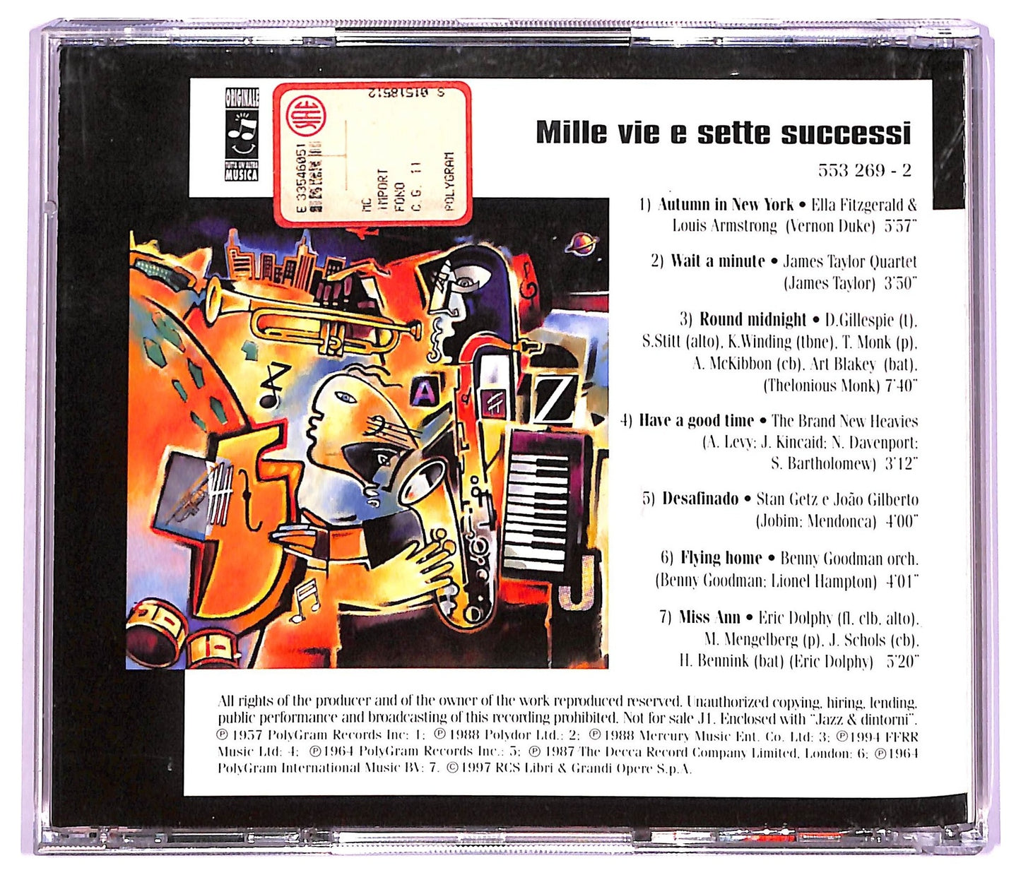 EBOND Various - Mille Vie E Sette Successi COMPILATION EDITORIALE JEWEL CASE CD CD066101