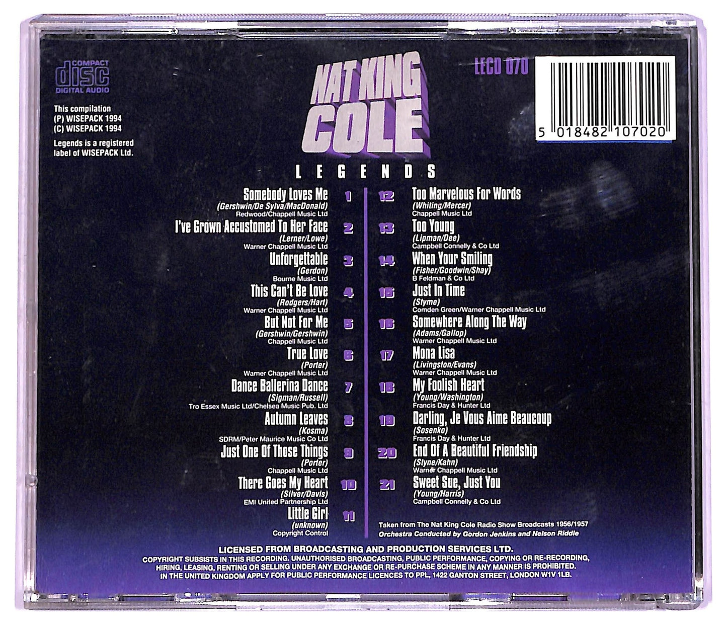 EBOND Nat King Cole - Legends CD CD066105