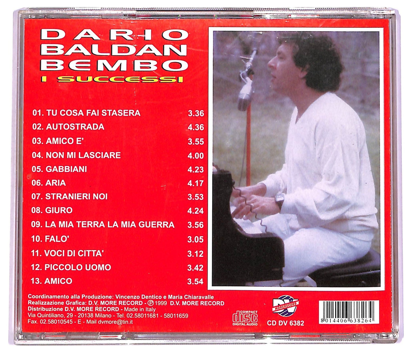 EBOND Dario Baldan Bembo - I Successi Amico E' ALBUM JEWEL CASE CD CD066140
