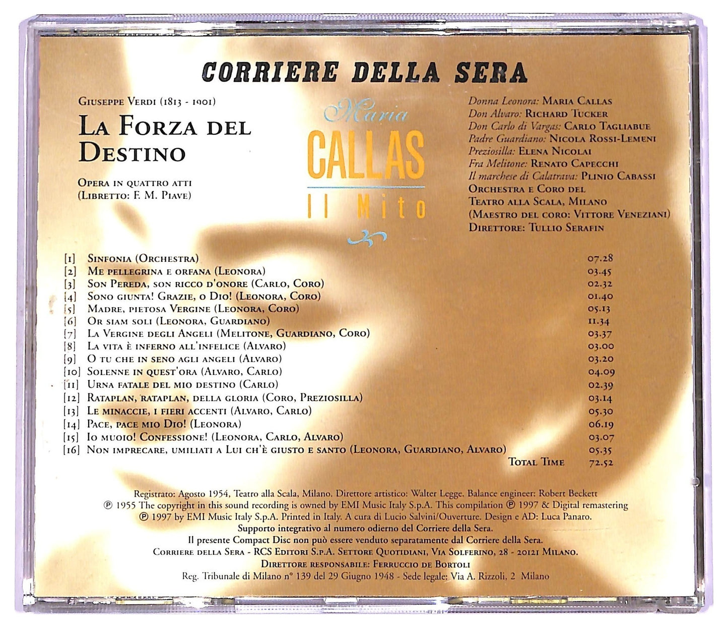 EBOND Giuseppe Verdi Maria Callas Tullio Serafin - La Forza Del Destino CD CD066212