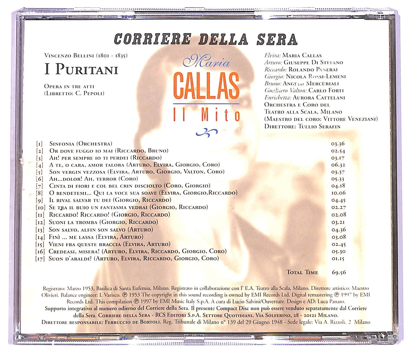 EBOND Maria Callas Vincenzo Bellini - I Puritani ALBUM EDITORIALE JEWEL CASE CD CD066224