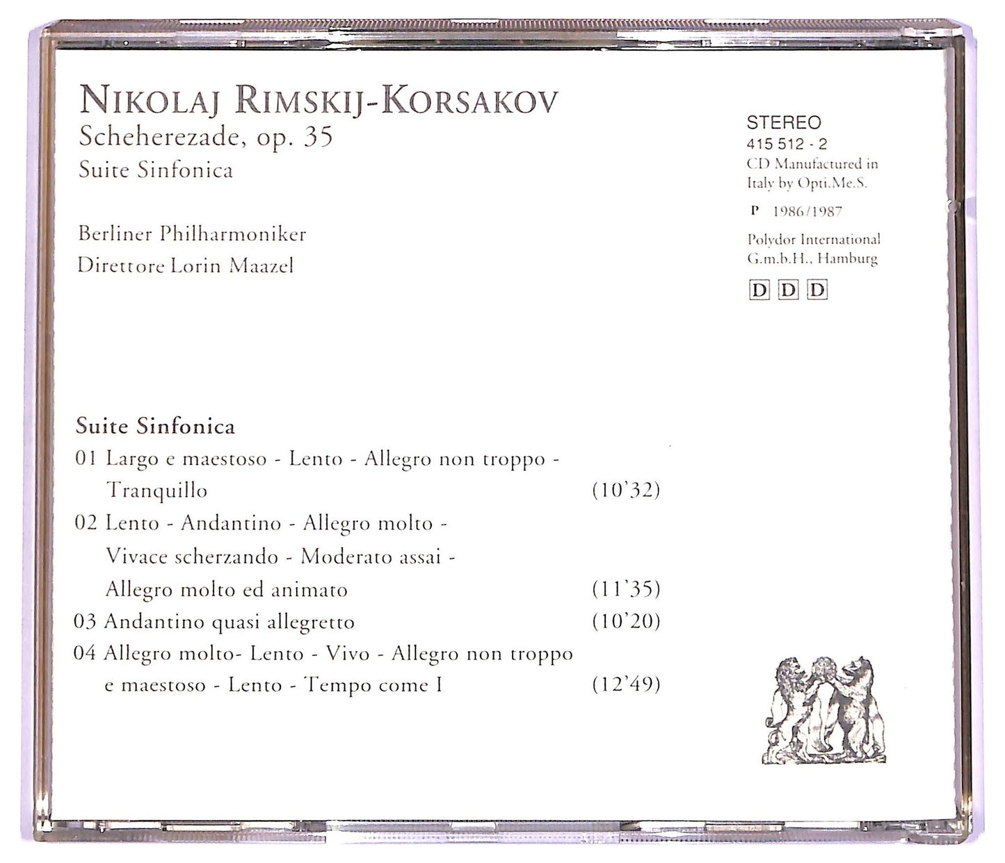 EBOND Nikolaj Rimskij - Korsakov - Scheherazade op.35 CD CD066239