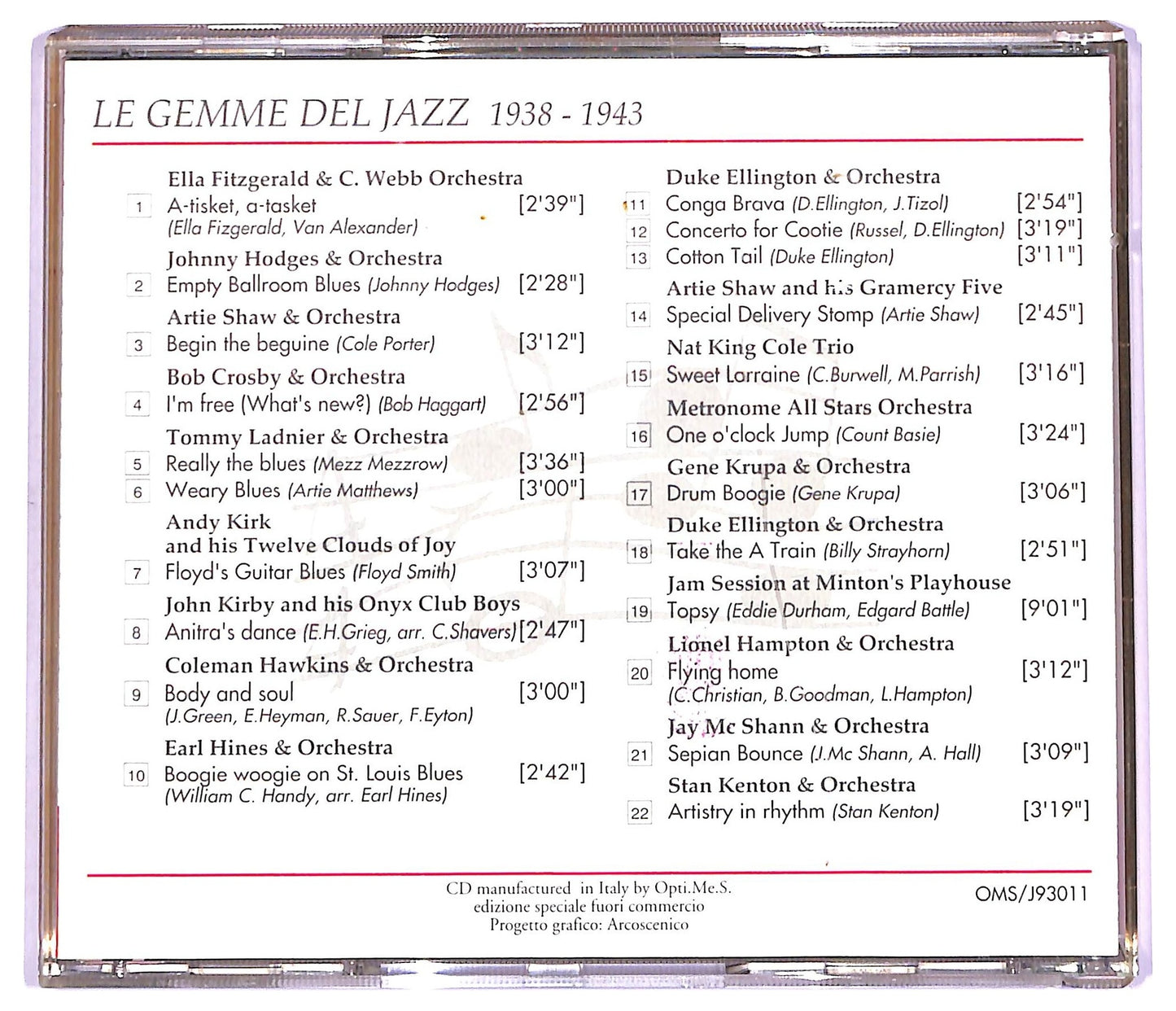 EBOND Various - Le Gemme del Jazz 1938-1943 CD CD066242
