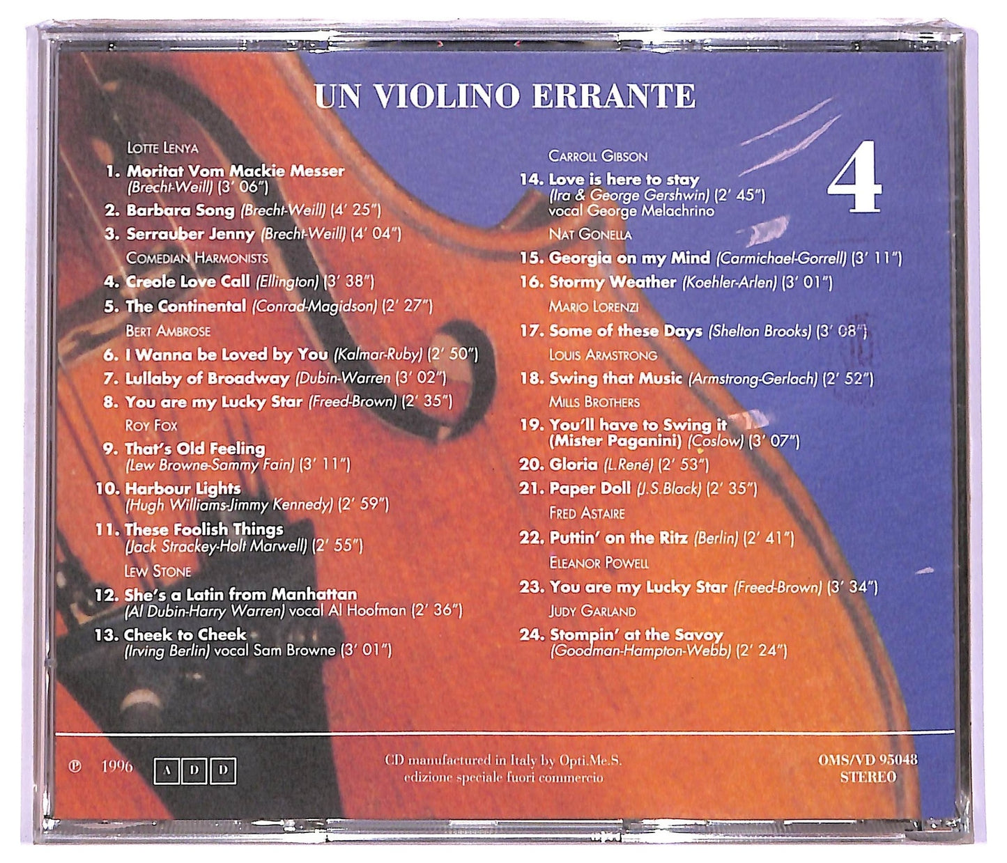 EBOND Various - Un violino errante vol.4 CD CD066251