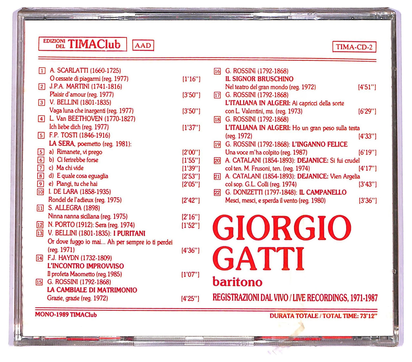 EBOND Giorgio Gatti - Giorgio Gatti canta arie e romanze CD CD066306